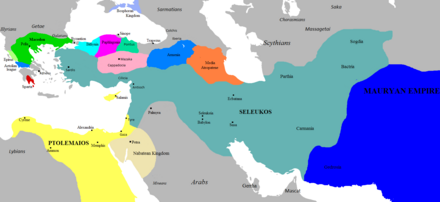 The Hellenistic world in 281 BC