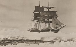 Herbert Ponting Scott's ship Terra Nova 1910.jpg