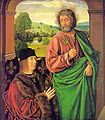 Pietro II di Borbone presentato da San Pietro (c. 1492, olio su tavola, Louvre).