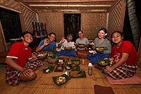 A home dinner in Bali, Indonesia (2016), made as part of a food tour Home dinner - Bali.jpg