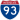 Straßenschild der I-93