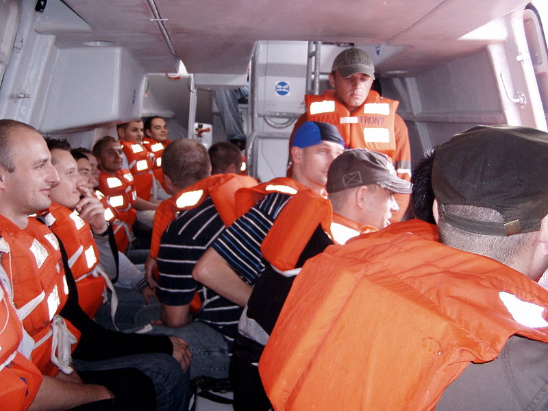 File:Inside lifeboat Gdynia.jpg