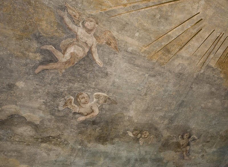 File:Interieur, schildering, detail uit de hemelvaart van Christus - Houthem - 20423447 - RCE.jpg