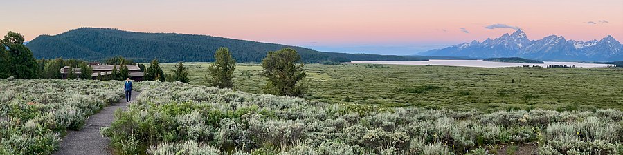 Jackson Lake Lodge at dawn from Lunch Tree Hill, WY.jpg