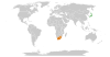 Location map for Japan and South Africa.