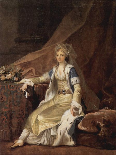 The Duchess in Turkish garment portrayed by Juel