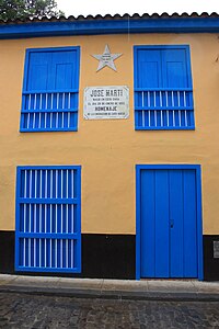 41 Paula Street, Havana, birthplace of José Martí (Source: Wikimedia)