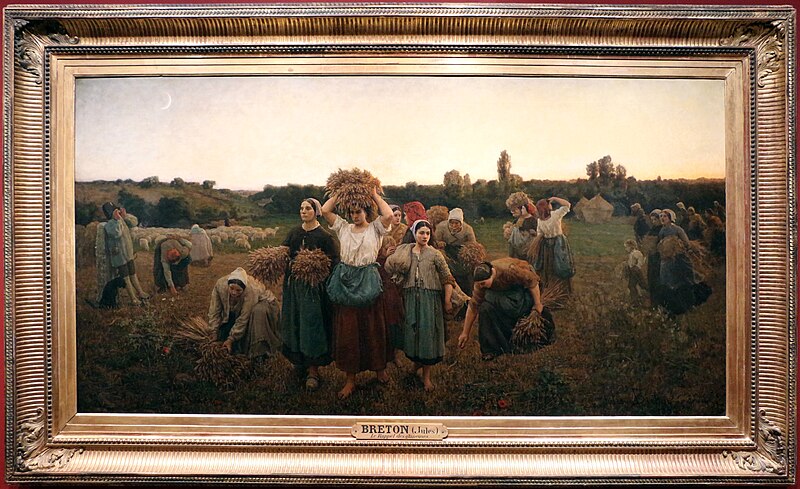 File:Jules breton, il richiamo di spigolatrici, 1859.JPG