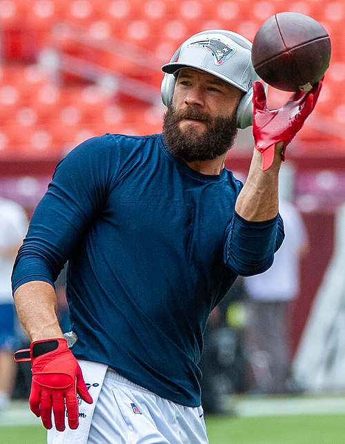 Edelman with the Patriots in 2019