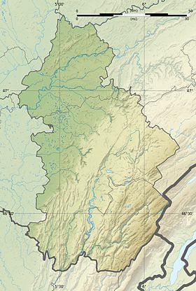 Se på det topografiske kort over Jura