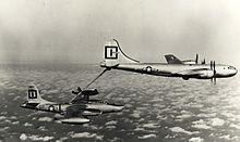 A KB-29P refuels a B-45 Tornado. KB-29P refueling RB-45C.jpg