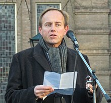 SGP leader Kees van der Staaij is considered the Statement's most prominent supporter. Kees van der Staaij.jpg