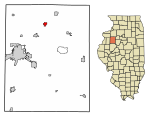 Knox County Illinois Incorporated and Unincorporated areas Oneida Highlighted.svg
