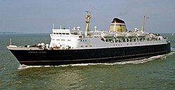 En tant que reine Juliana en 1974 avant Harwich