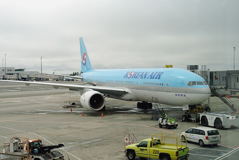 File:Korean Air Boeing 777-200 Vancouver.JPG