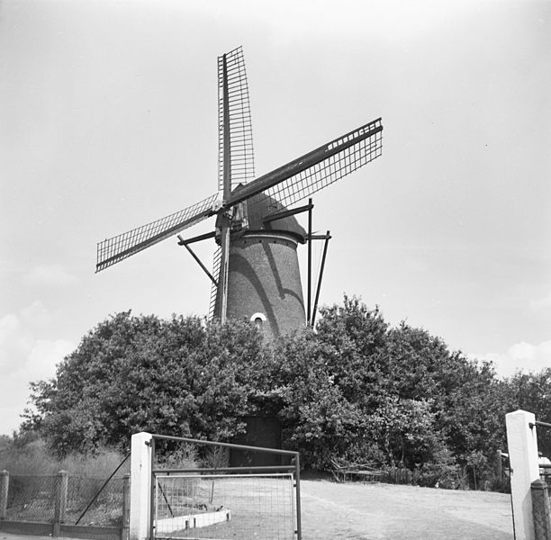 File:Korenmolen "De Twee Vrienden", aanzicht - Nieuw-Borgvliet - 20164147 - RCE.jpg