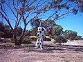 One of many Tin Horse sculptures around Kulin