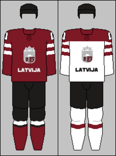 Latvia national hockey team jerseys - 2014 Winter Olympics.png