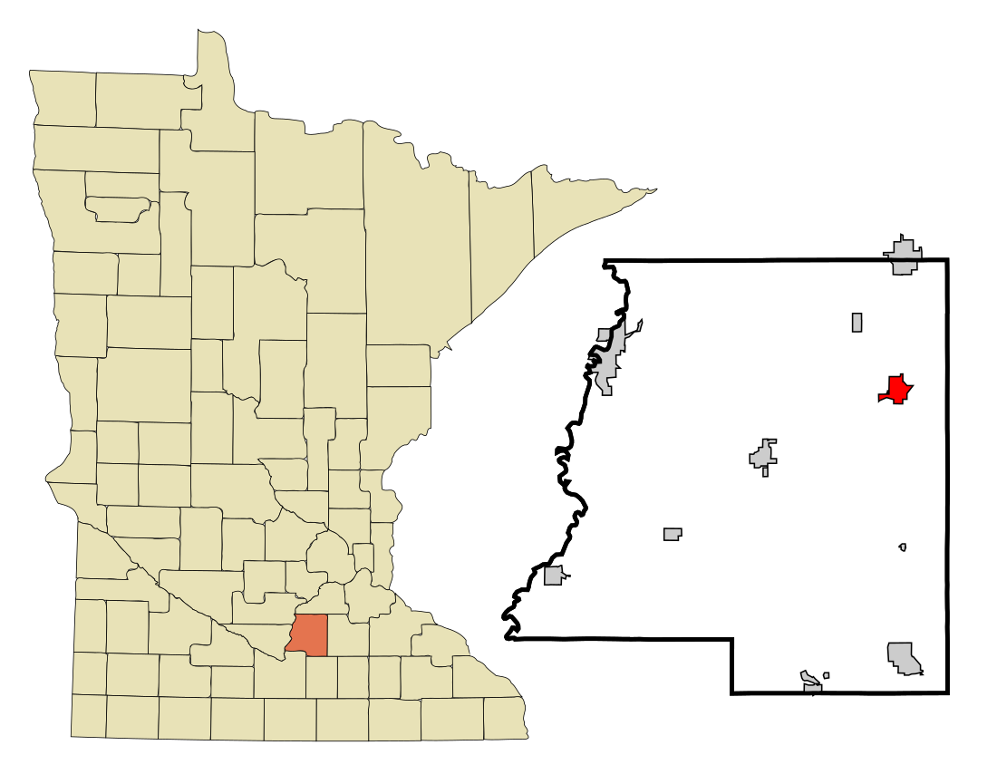 File:Le Sueur County Minnesota Incorporated and Unincorporated areas Montgomery Highlighted.svg