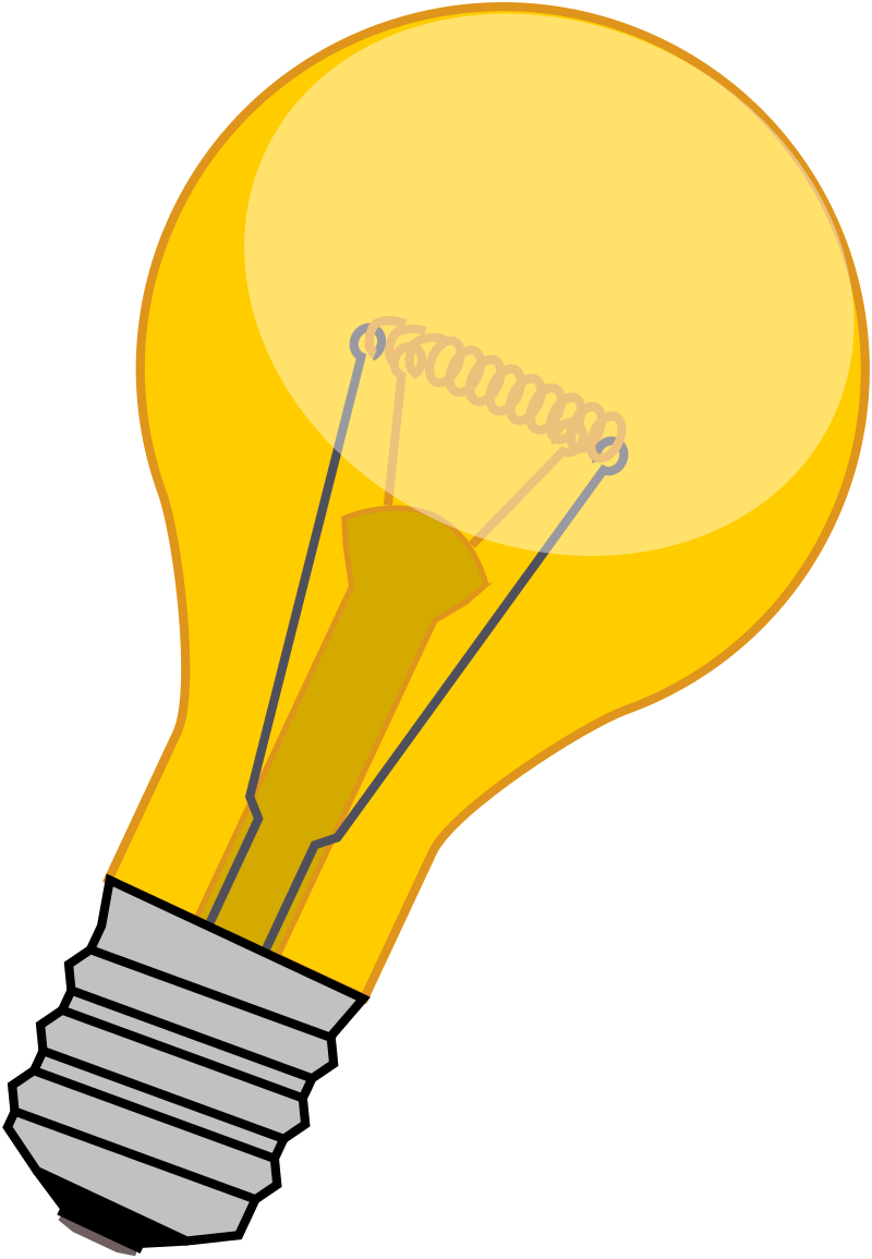 bright light bulb clipart