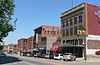 Lincoln Haymarket Historic District Lincoln, Nebraska Haymarket P St from 9th 1.JPG