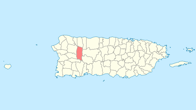 Муніципалітет Ларес на карті Пуерто-Рико