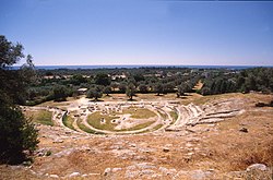 Kreikkalainen teatteri Locri Epizefirin arkeologisessa paikassa