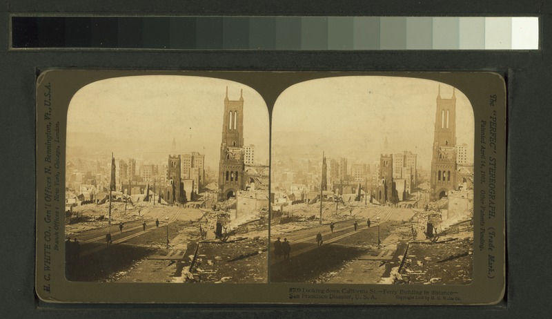 File:Looking down California St. Ferry building in distance, San Francisco Disaster, U.S.A (NYPL b11707335-G89F413 013F).tiff