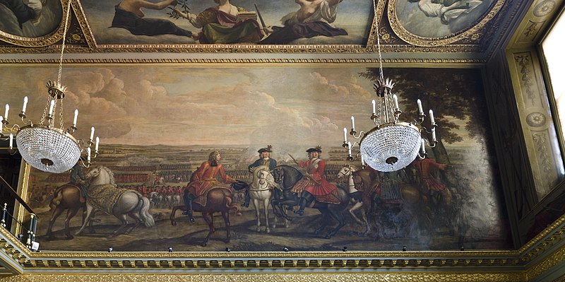 File:Louis Laguerre (1663-1721) and assistants - The Battle of Blenheim, 13 August 1704, John Churchill, 1st Duke of Marlborough (1650-1722) and his - RCIN 408442 - Royal Collection.jpg