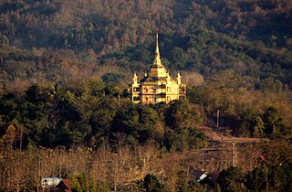 Wat Pa Phon Phao Buddhist temple in Luang Prabang in Laos.