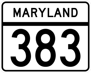 <span class="mw-page-title-main">Maryland Route 383</span> State highway in Maryland, United States