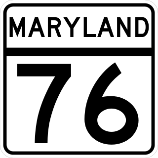 <span class="mw-page-title-main">Maryland Route 76</span> State highway in Frederick County, Maryland, US, known as Motters Station Rd