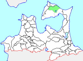 大畑町の県内位置図