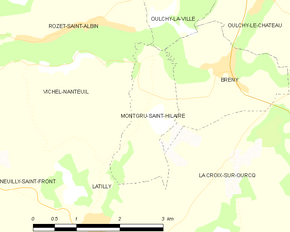 Poziția localității Montgru-Saint-Hilaire