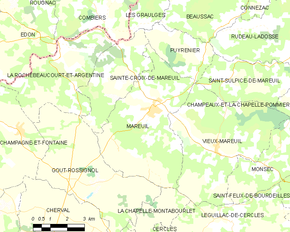 Poziția localității Mareuil