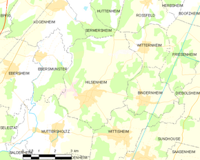 Poziția localității Hilsenheim