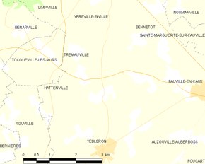 Poziția localității Hattenville