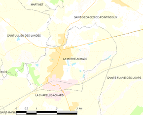 Poziția localității La Mothe-Achard