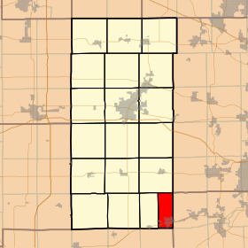 Locatie van Sandwich Township