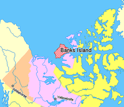 Map indicating Banks Island, Northwest Territories, Canada.png