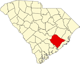 Locatie van Berkeley County in South Carolina