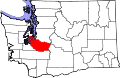 Map of Washington highlighting Pierce County.svg