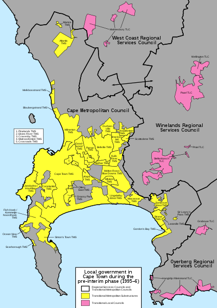 File:Map of local government in Cape Town in the pre-interim phase (1995-6).svg