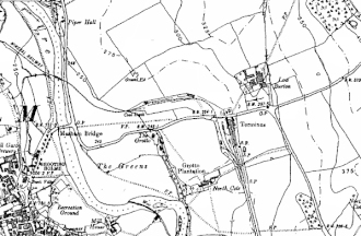 Route of the Colsterdale Waterworks Light Railway