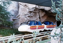 Matterhorn Bobsleds was the world's first tubular steel roller coaster. MatterhornBobsled2000 wb.jpg