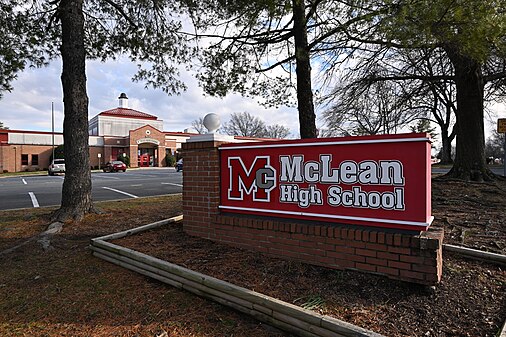 McLean High School sign, McLean, VA