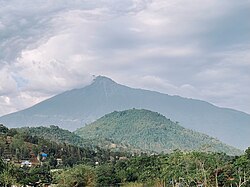 Blick von Moshono auf den Mount Meru