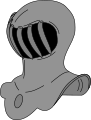 Open or barred helmet, reserved for members of the nobility