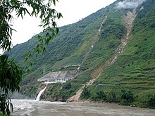 Small hydroelectric plant next to the Salween River in Yunnan