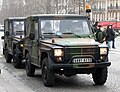 French army's Peugeot P4 on the Champs-Elysées